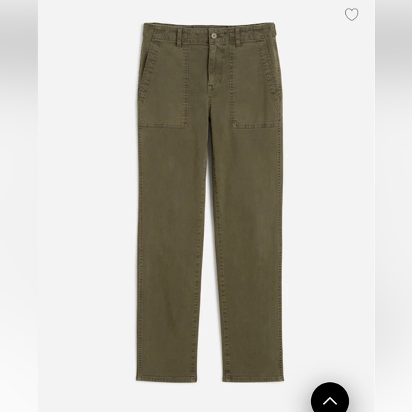 Madewell The Slim Straight Utility Pant in Garment Dye 26 new - Picture 7 of 10